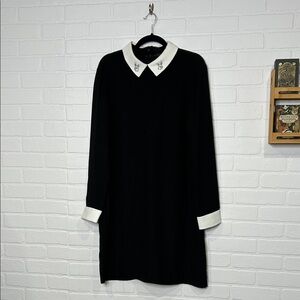 Victoria Beckham for Target Rabbit Dress with White Collar and Cuffs